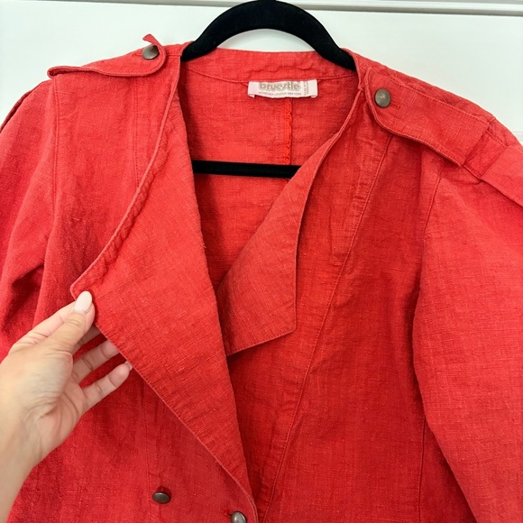 Vintage Bruestle Women’s Red Cropped Jacket - Picture 3 of 11